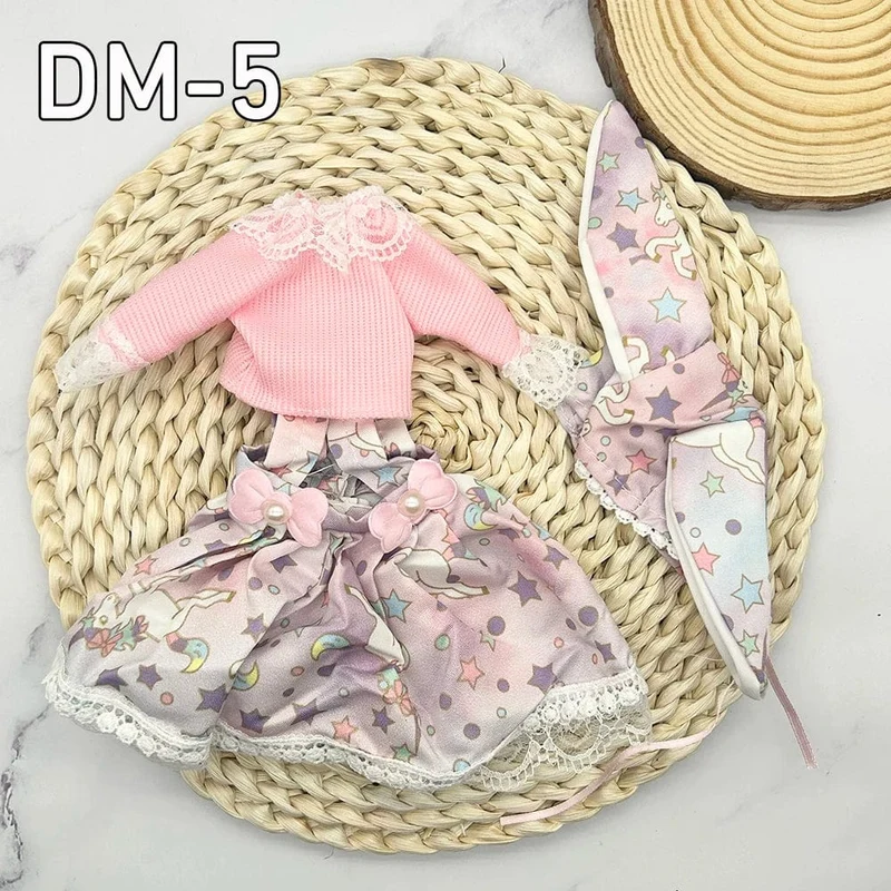 12 zoll 30 cm Prinzessin BJD Puppe Vollen Satz Kleidung Mädchen Geschenk Spielzeug Mit Rock Hut Kopfschmuck Mädchen Kleid Up DIY Spielzeug