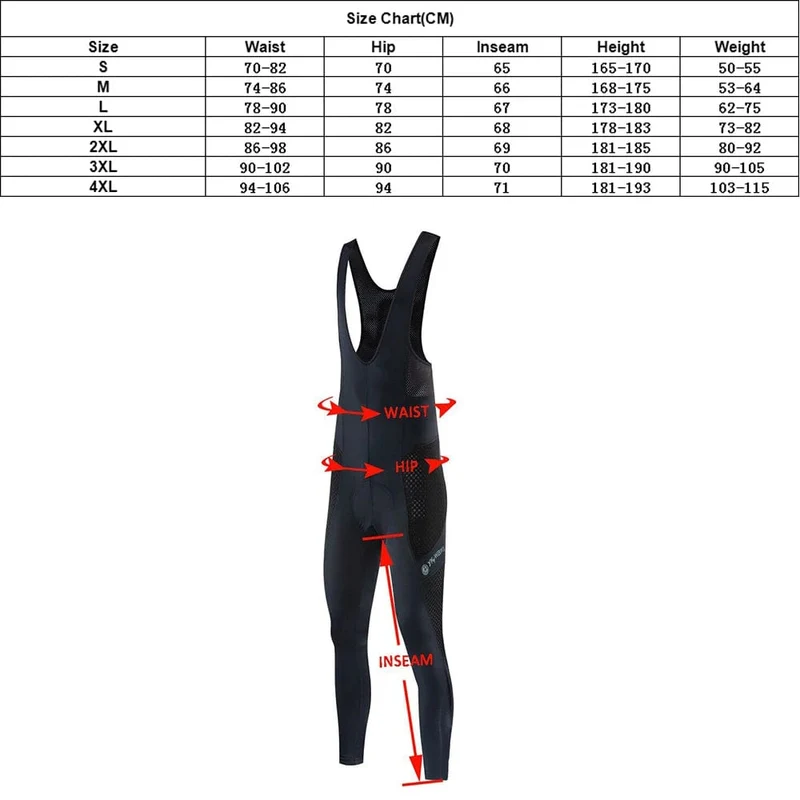 YKYWBIKE Frühling Herbst Radhose Herren PRO Bike Lange Hose Cool Atmungsaktiv Radhose Quick Dry Bike Tight MTB