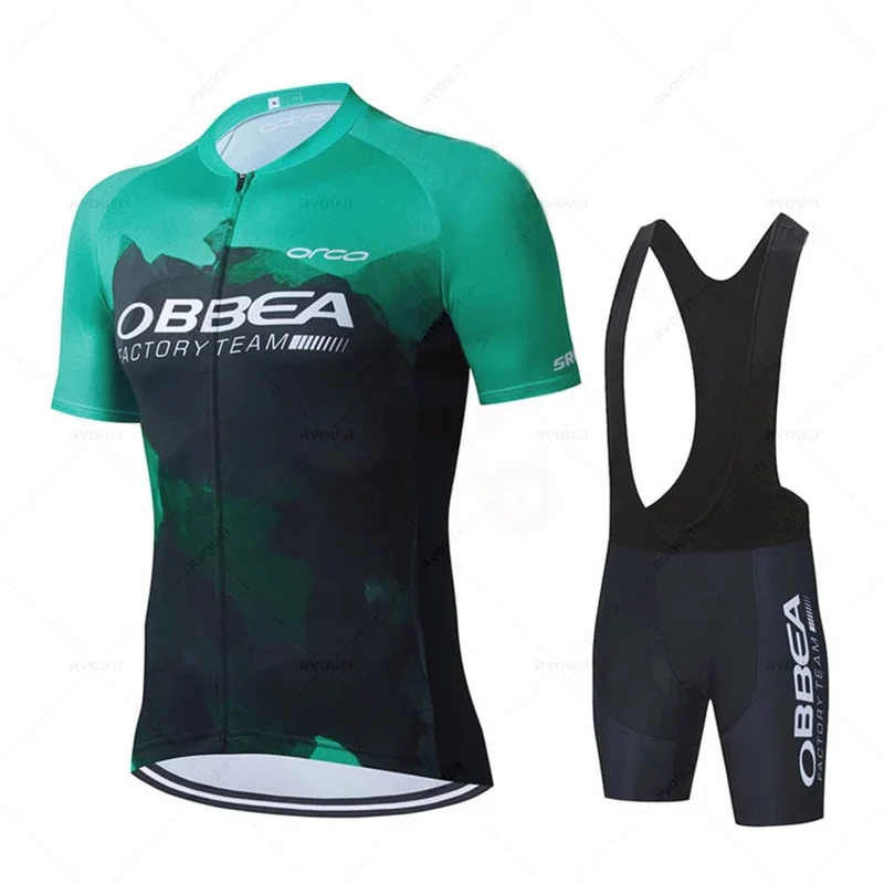 Radtrikot-Set New Pro Team Herren Hiru Radsportbekleidung Rennrad Shirts Anzug Fahrrad Trägerhose MTB Wear Bicicleta Maillot