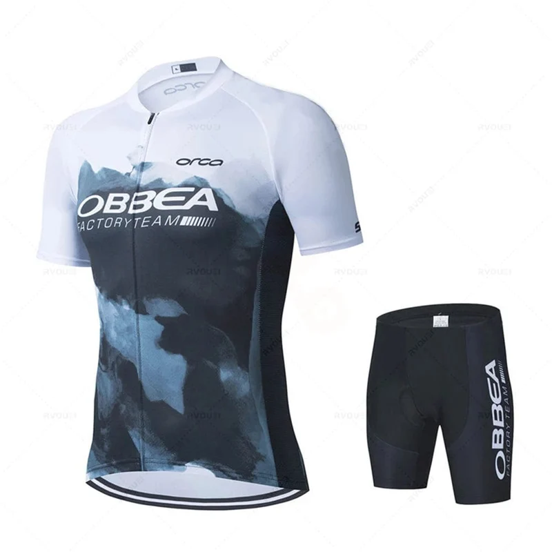 Radtrikot-Set New Pro Team Herren Hiru Radsportbekleidung Rennrad Shirts Anzug Fahrrad Trägerhose MTB Wear Bicicleta Maillot