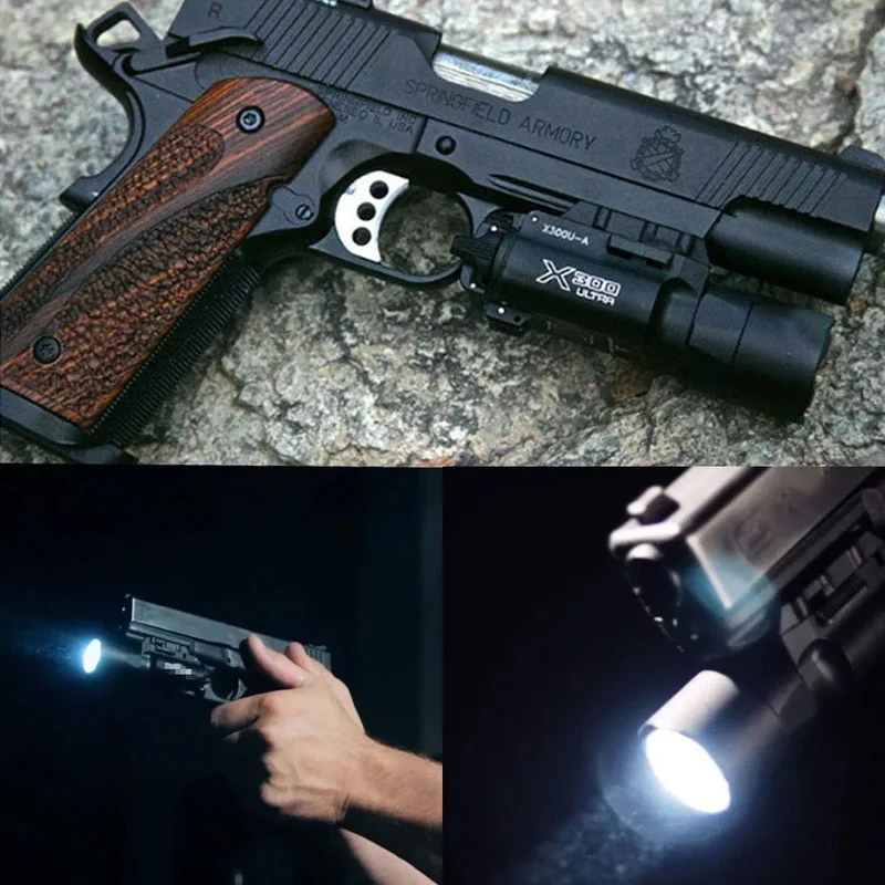 Taktische Waffe Licht X300 Ultra Schießen Surefir X300U Auto Tracer II Taschenlampe Einheit Scout Gewinde Adapter M14 zu M10 kit