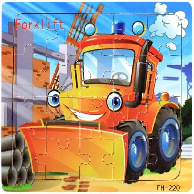 Neue 20 Stück Montessori 3d Puzzle Cartoon Tier Fahrzeug Jigsaw Holz Puzzle Spiel Frühen Lernen Pädagogisches Spielzeug Für Kinder