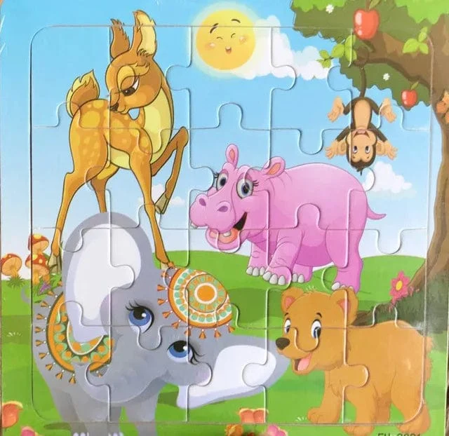 Neue 20 Stück Montessori 3d Puzzle Cartoon Tier Fahrzeug Jigsaw Holz Puzzle Spiel Frühen Lernen Pädagogisches Spielzeug Für Kinder