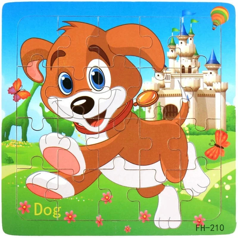 Neue 20 Stück Montessori 3d Puzzle Cartoon Tier Fahrzeug Jigsaw Holz Puzzle Spiel Frühen Lernen Pädagogisches Spielzeug Für Kinder