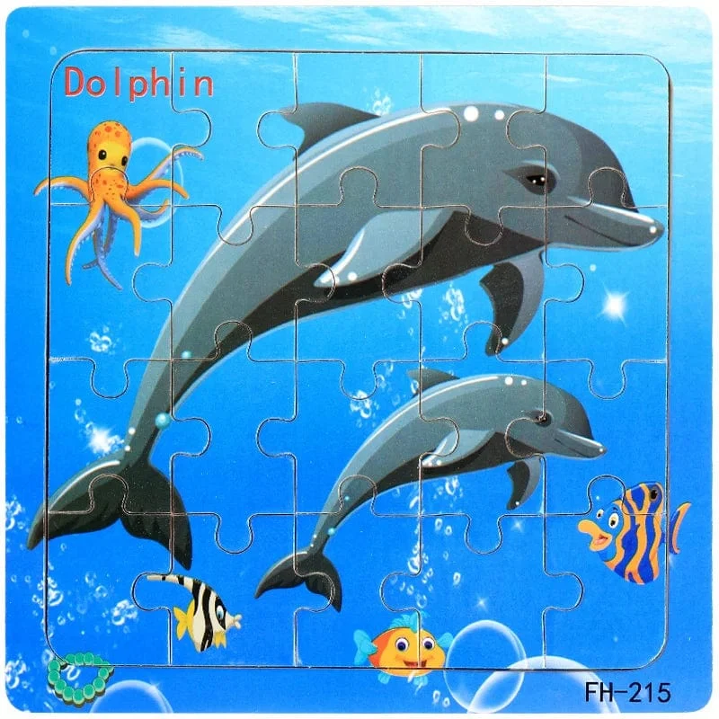 Neue 20 Stück Montessori 3d Puzzle Cartoon Tier Fahrzeug Jigsaw Holz Puzzle Spiel Frühen Lernen Pädagogisches Spielzeug Für Kinder
