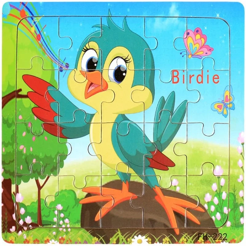 Neue 20 Stück Montessori 3d Puzzle Cartoon Tier Fahrzeug Jigsaw Holz Puzzle Spiel Frühen Lernen Pädagogisches Spielzeug Für Kinder