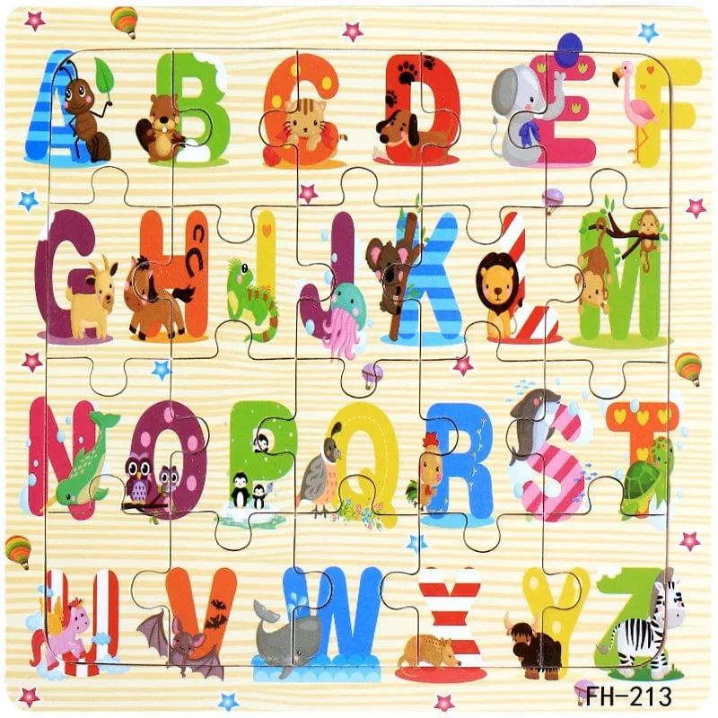 Neue 20 Stück Montessori 3d Puzzle Cartoon Tier Fahrzeug Jigsaw Holz Puzzle Spiel Frühen Lernen Pädagogisches Spielzeug Für Kinder