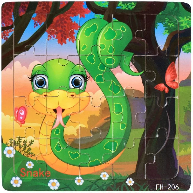 Neue 20 Stück Montessori 3d Puzzle Cartoon Tier Fahrzeug Jigsaw Holz Puzzle Spiel Frühen Lernen Pädagogisches Spielzeug Für Kinder