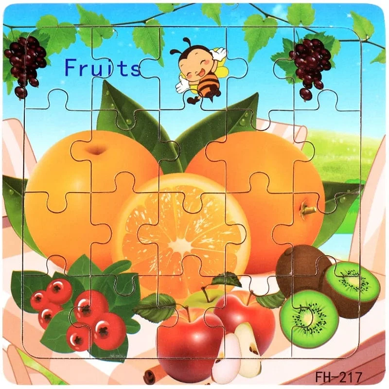 Neue 20 Stück Montessori 3d Puzzle Cartoon Tier Fahrzeug Jigsaw Holz Puzzle Spiel Frühen Lernen Pädagogisches Spielzeug Für Kinder