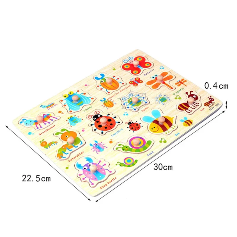 Montessori Baby Puzzle Lernspielzeug für Kinder Baby Spiel Puzzle Brett Puzzle Kind Puzzle Holzpuzzle für Kinder 2 3 Jahre