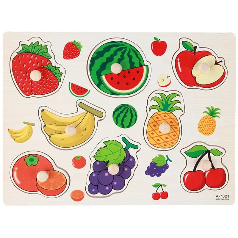 Montessori Baby Puzzle Lernspielzeug für Kinder Baby Spiel Puzzle Brett Puzzle Kind Puzzle Holzpuzzle für Kinder 2 3 Jahre
