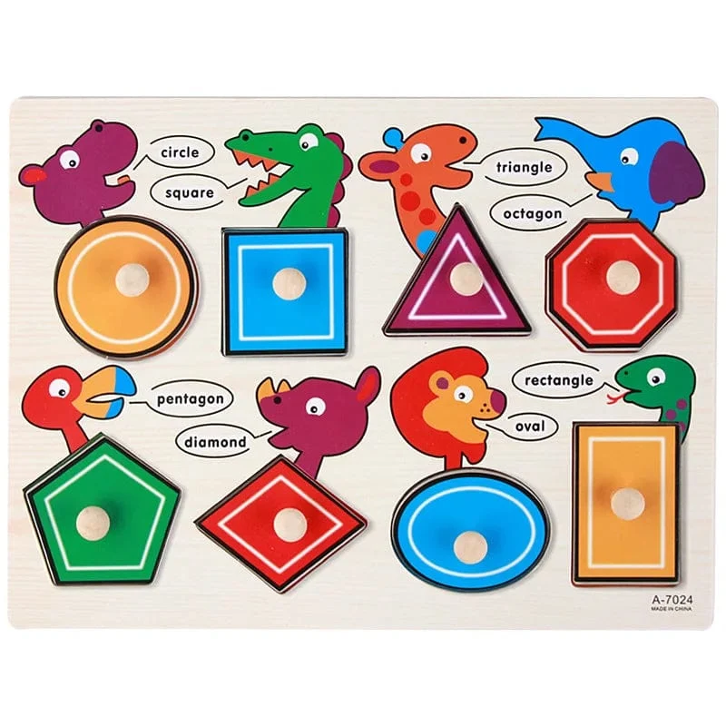 Montessori Baby Puzzle Lernspielzeug für Kinder Baby Spiel Puzzle Brett Puzzle Kind Puzzle Holzpuzzle für Kinder 2 3 Jahre