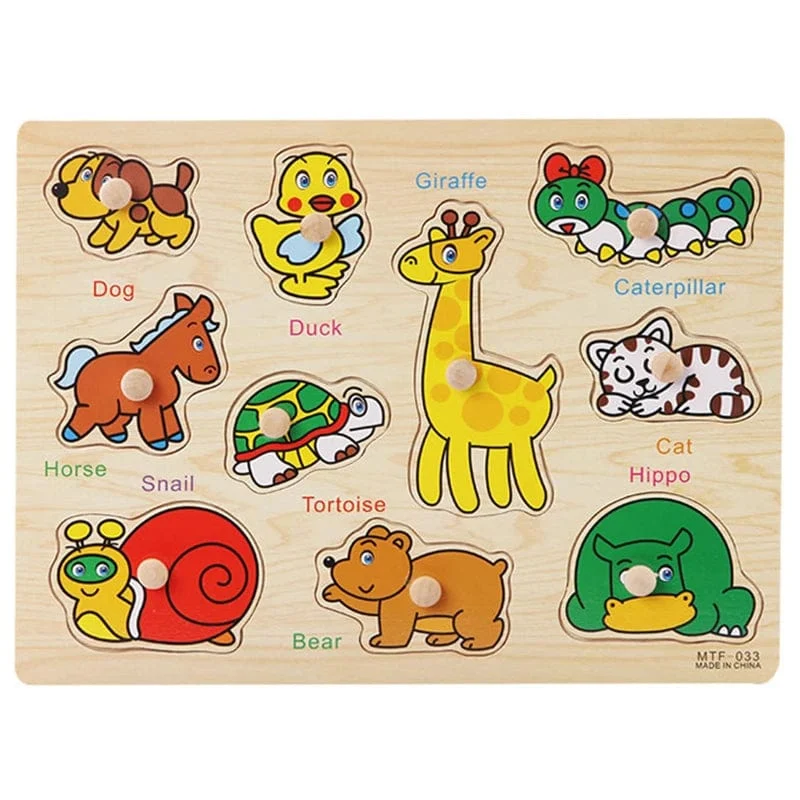Montessori Baby Puzzle Lernspielzeug für Kinder Baby Spiel Puzzle Brett Puzzle Kind Puzzle Holzpuzzle für Kinder 2 3 Jahre