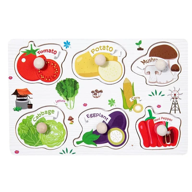Montessori Baby Puzzle Lernspielzeug für Kinder Baby Spiel Puzzle Brett Puzzle Kind Puzzle Holzpuzzle für Kinder 2 3 Jahre