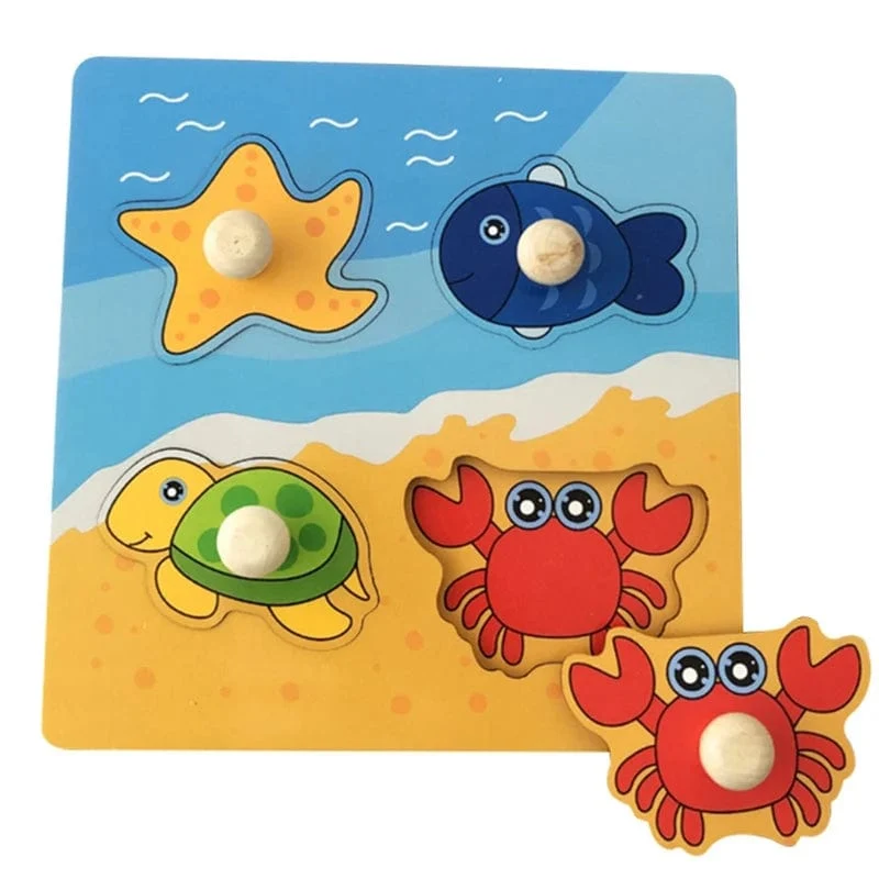 Montessori Baby Puzzle Lernspielzeug für Kinder Baby Spiel Puzzle Brett Puzzle Kind Puzzle Holzpuzzle für Kinder 2 3 Jahre