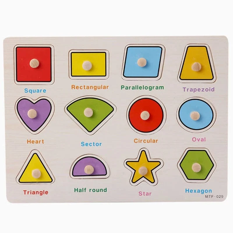 Montessori Baby Puzzle Lernspielzeug für Kinder Baby Spiel Puzzle Brett Puzzle Kind Puzzle Holzpuzzle für Kinder 2 3 Jahre