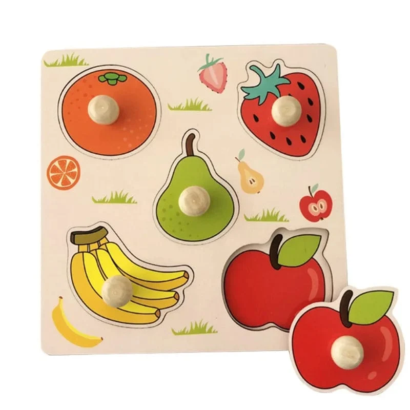 Montessori Baby Puzzle Lernspielzeug für Kinder Baby Spiel Puzzle Brett Puzzle Kind Puzzle Holzpuzzle für Kinder 2 3 Jahre
