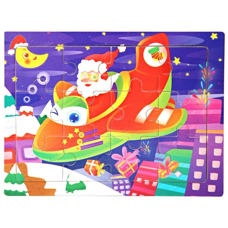 15*11 cm 3D Puzzle Cartoon Tiere Holz Puzzle Kinder Kognitive Jigsaw Puzzle Baby Holz Spielzeug Pädagogisches Spielzeug für kinder