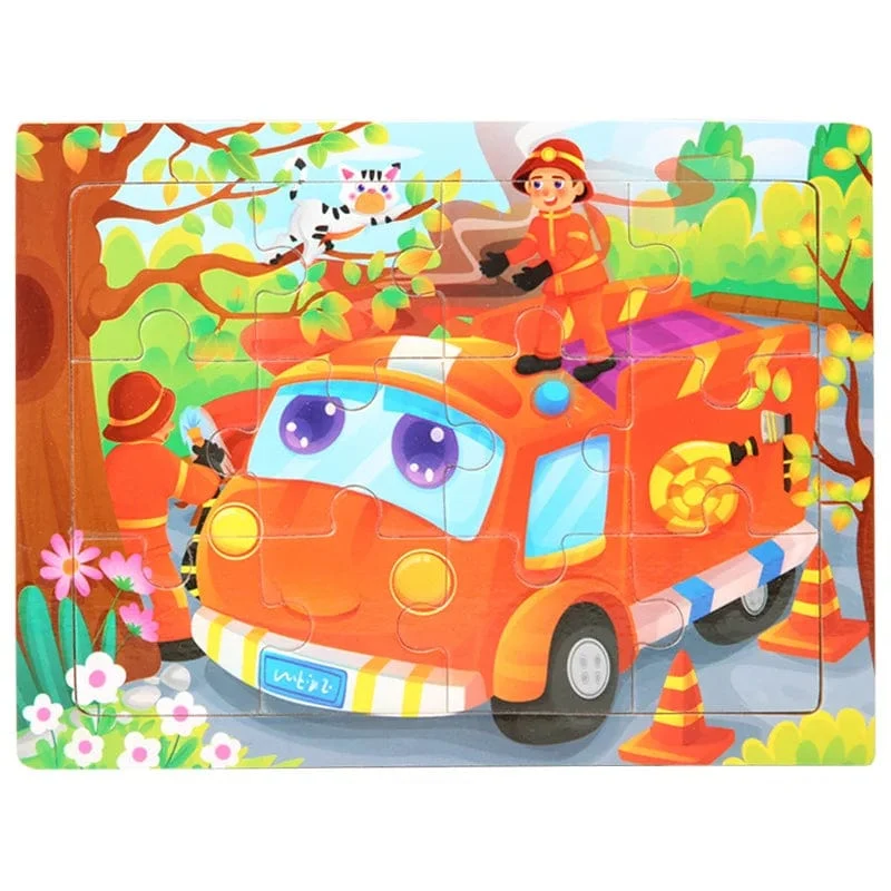 15*11 cm 3D Puzzle Cartoon Tiere Holz Puzzle Kinder Kognitive Jigsaw Puzzle Baby Holz Spielzeug Pädagogisches Spielzeug für kinder