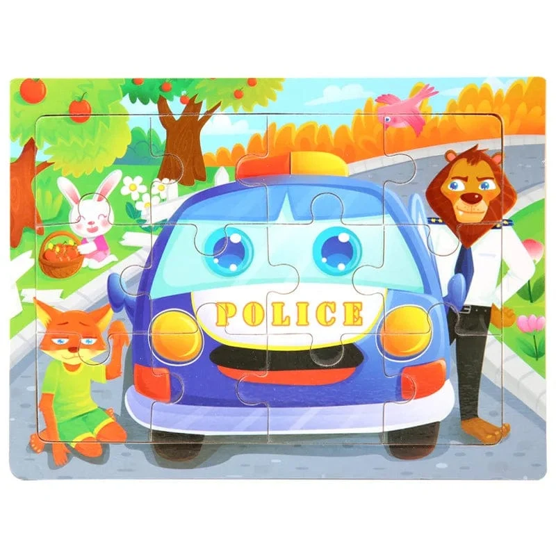 15*11 cm 3D Puzzle Cartoon Tiere Holz Puzzle Kinder Kognitive Jigsaw Puzzle Baby Holz Spielzeug Pädagogisches Spielzeug für kinder