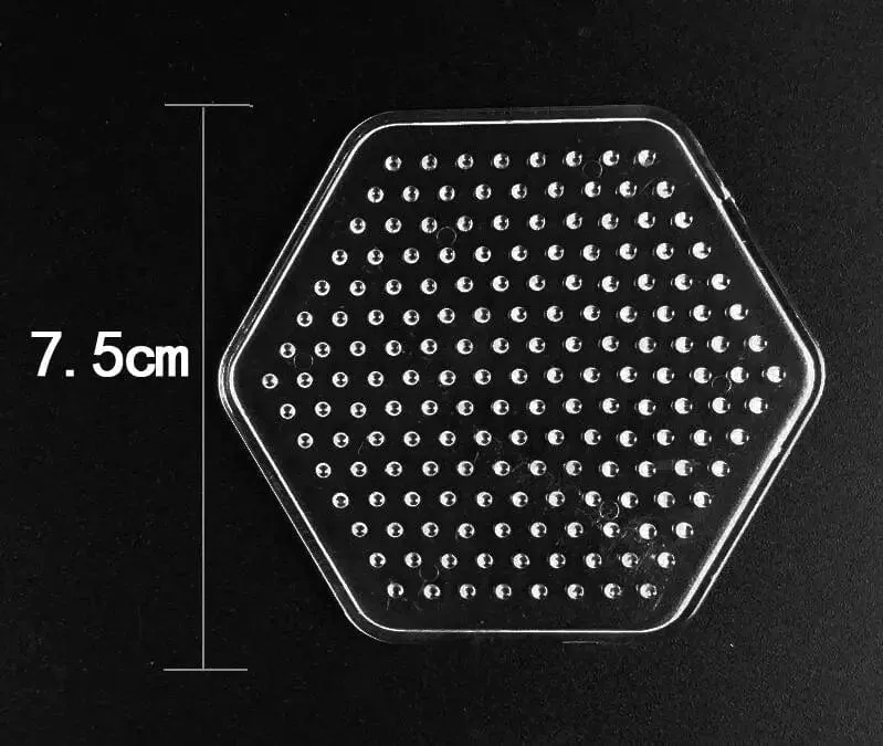 5mm Hama Perlen Pegboard Vorlage Spielzeug DIY Bügelwerkzeug PUPUKOU Perlen Pädagogisches Tangram Puzzle Eisenperlen