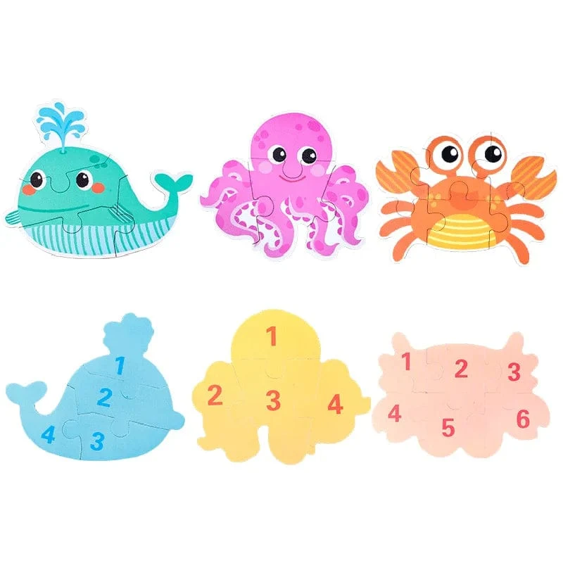 Baby Puzzle Montessori Pädagogisches Spielzeug Holz 3D Puzzle Spiele Eisen Box kinder Puzzles Jigsaw Holz Puzzles Für Kinder 2 3 4 jahre