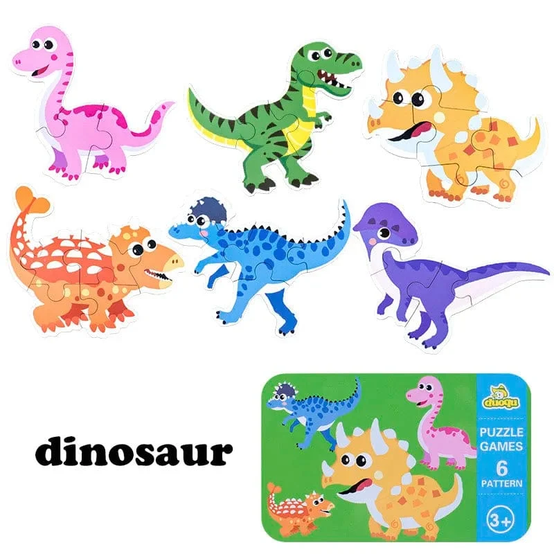 Baby Puzzle Montessori Pädagogisches Spielzeug Holz 3D Puzzle Spiele Eisen Box kinder Puzzles Jigsaw Holz Puzzles Für Kinder 2 3 4 jahre