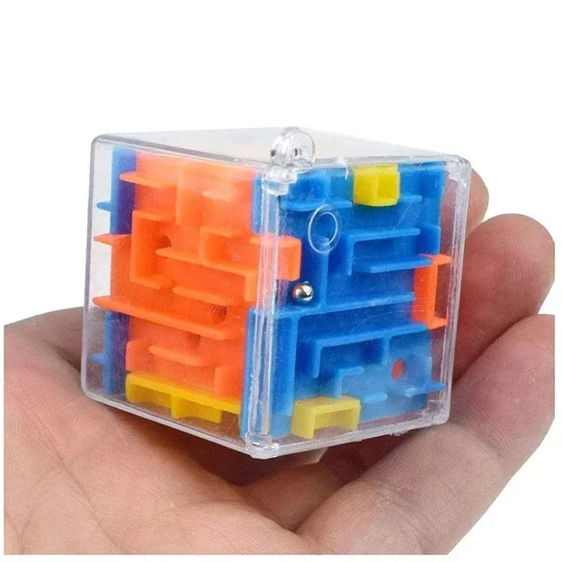 3D Labyrinth Zauberwürfel Sechs-seitige Transparent Puzzle Geschwindigkeit Cube Rolling Ball Magische Würfel Labyrinth Spielzeug Für Kinder Stress abbau Spielzeug
