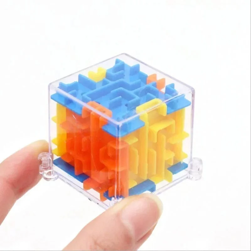 3D Labyrinth Zauberwürfel Sechs-seitige Transparent Puzzle Geschwindigkeit Cube Rolling Ball Magische Würfel Labyrinth Spielzeug Für Kinder Stress abbau Spielzeug