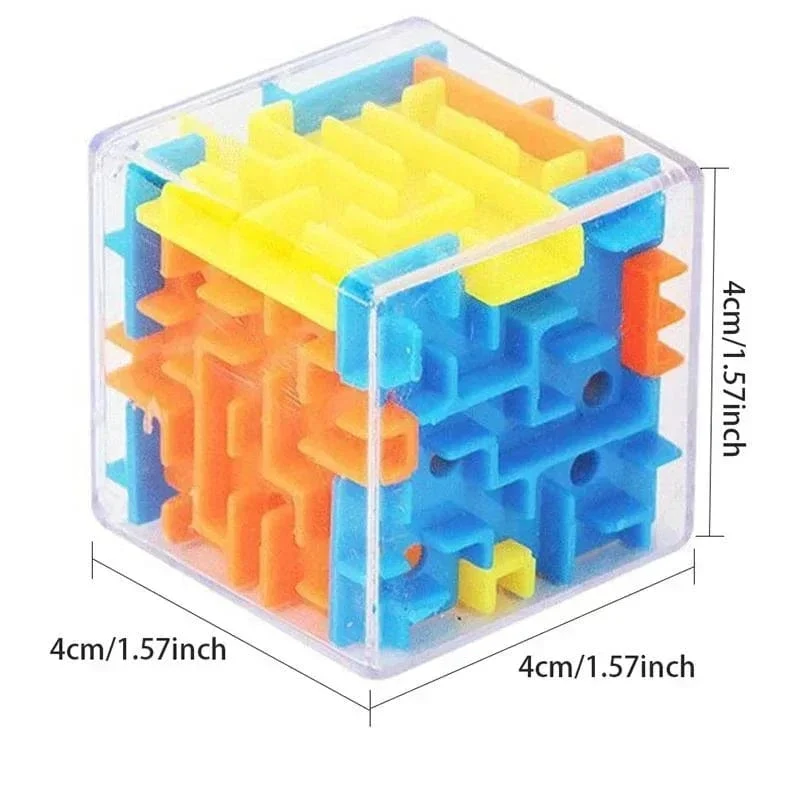 3D Labyrinth Zauberwürfel Sechs-seitige Transparent Puzzle Geschwindigkeit Cube Rolling Ball Magische Würfel Labyrinth Spielzeug Für Kinder Stress abbau Spielzeug