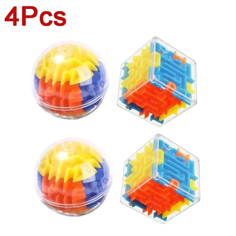 3D Labyrinth Zauberwürfel Sechs-seitige Transparent Puzzle Geschwindigkeit Cube Rolling Ball Magische Würfel Labyrinth Spielzeug Für Kinder Stress abbau Spielzeug