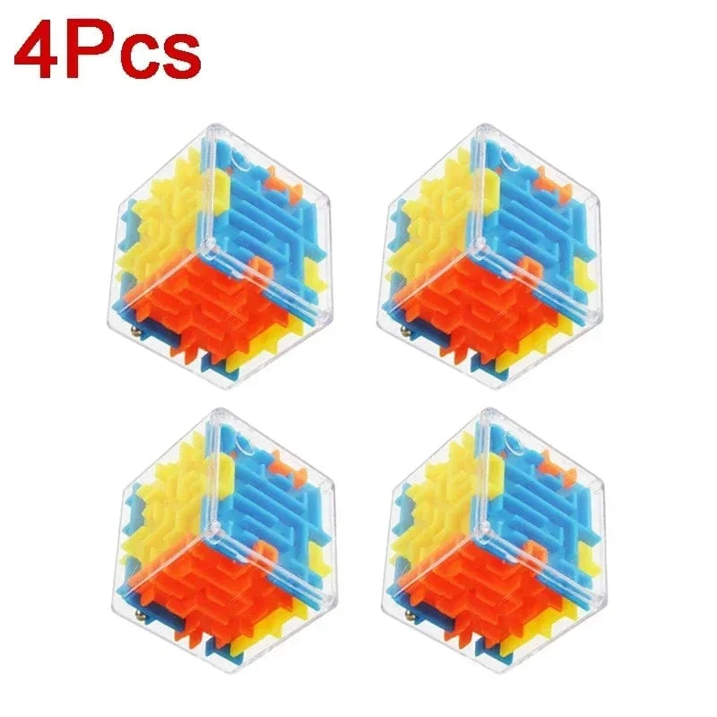 3D Labyrinth Zauberwürfel Sechs-seitige Transparent Puzzle Geschwindigkeit Cube Rolling Ball Magische Würfel Labyrinth Spielzeug Für Kinder Stress abbau Spielzeug