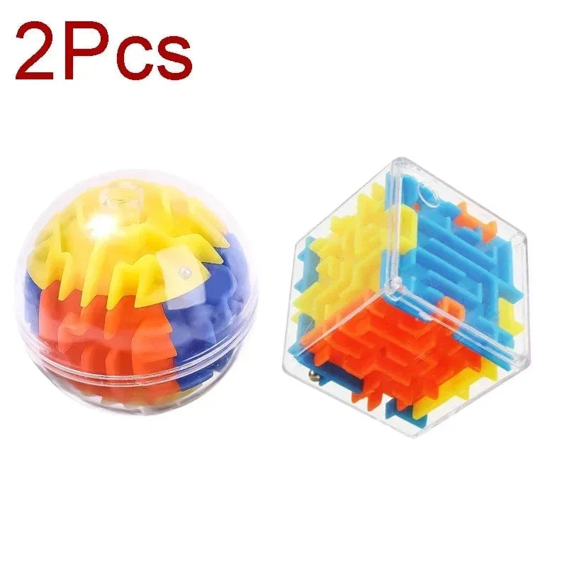 3D Labyrinth Zauberwürfel Sechs-seitige Transparent Puzzle Geschwindigkeit Cube Rolling Ball Magische Würfel Labyrinth Spielzeug Für Kinder Stress abbau Spielzeug