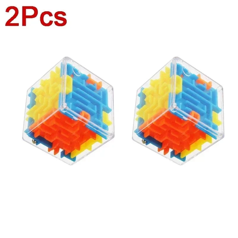 3D Labyrinth Zauberwürfel Sechs-seitige Transparent Puzzle Geschwindigkeit Cube Rolling Ball Magische Würfel Labyrinth Spielzeug Für Kinder Stress abbau Spielzeug