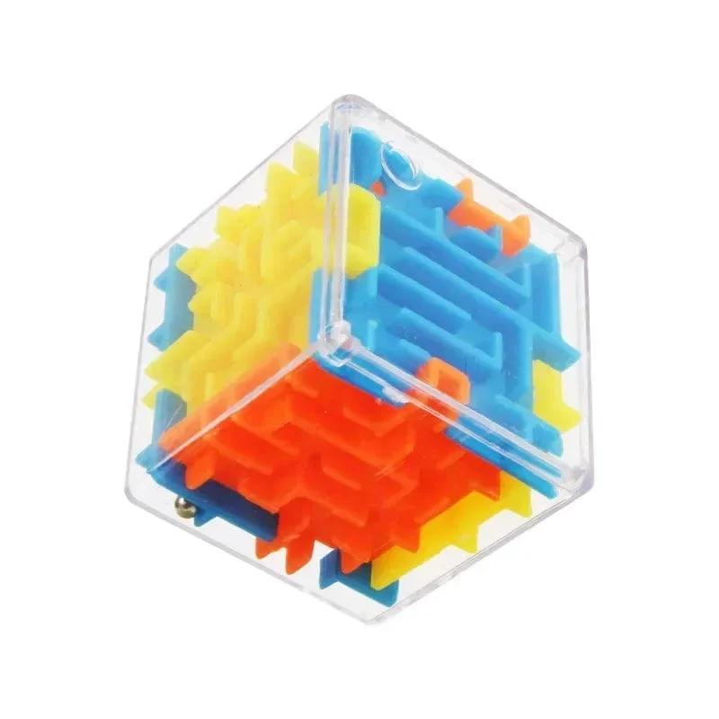 3D Labyrinth Zauberwürfel Sechs-seitige Transparent Puzzle Geschwindigkeit Cube Rolling Ball Magische Würfel Labyrinth Spielzeug Für Kinder Stress abbau Spielzeug