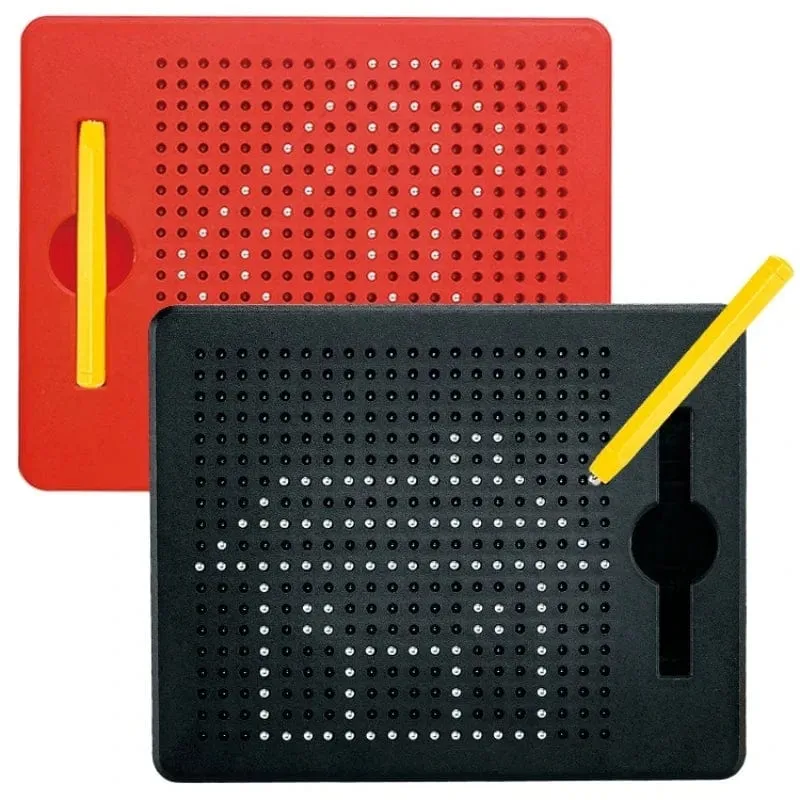 Magnetisches Tablet, Magnetpad, Zeichenbrett, Stahlperlen, Eingabestift, Perlen, Lernen, pädagogisches Schreibspielzeug, Kindergeburtstagsgeschenke