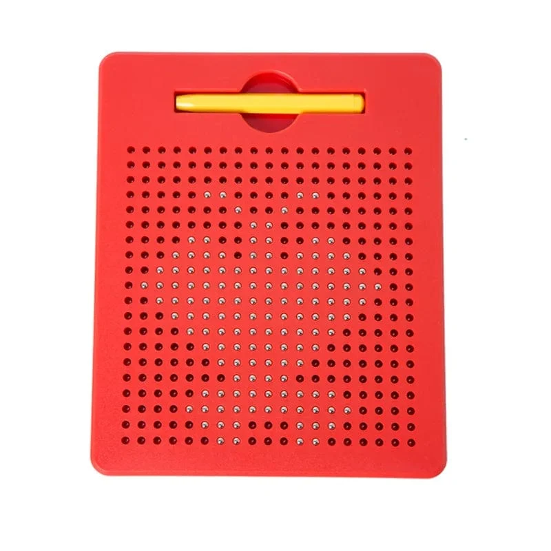 Magnetisches Tablet, Magnetpad, Zeichenbrett, Stahlperlen, Eingabestift, Perlen, Lernen, pädagogisches Schreibspielzeug, Kindergeburtstagsgeschenke