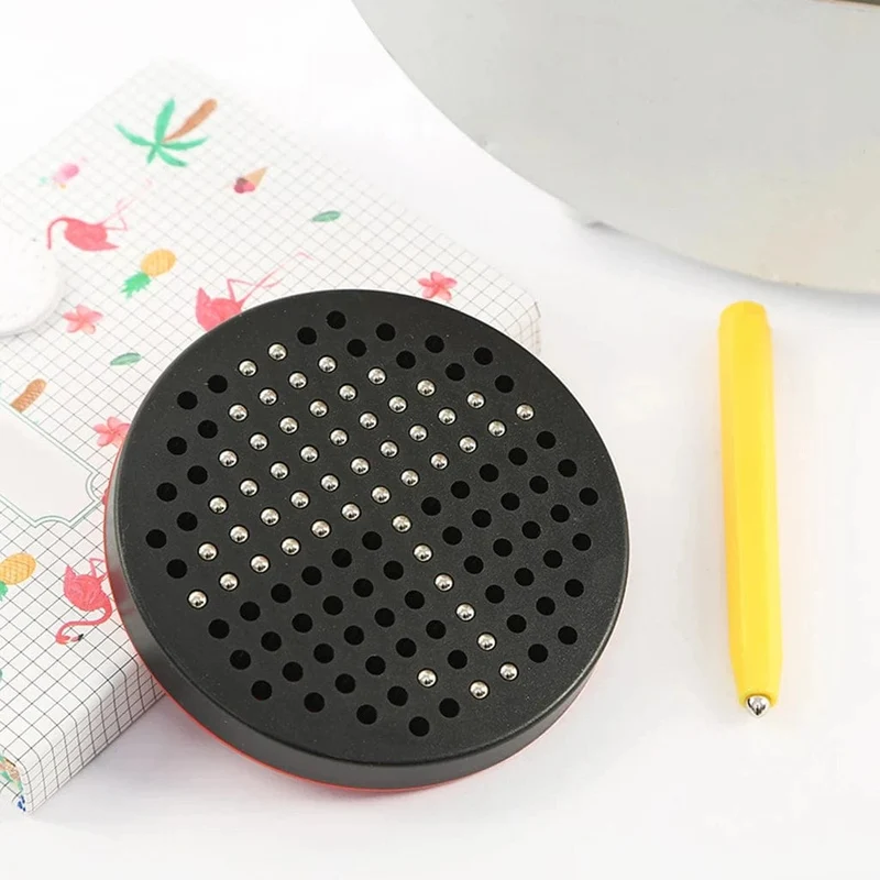 Magnetisches Tablet, Magnetpad, Zeichenbrett, Stahlperlen, Eingabestift, Perlen, Lernen, pädagogisches Schreibspielzeug, Kindergeburtstagsgeschenke