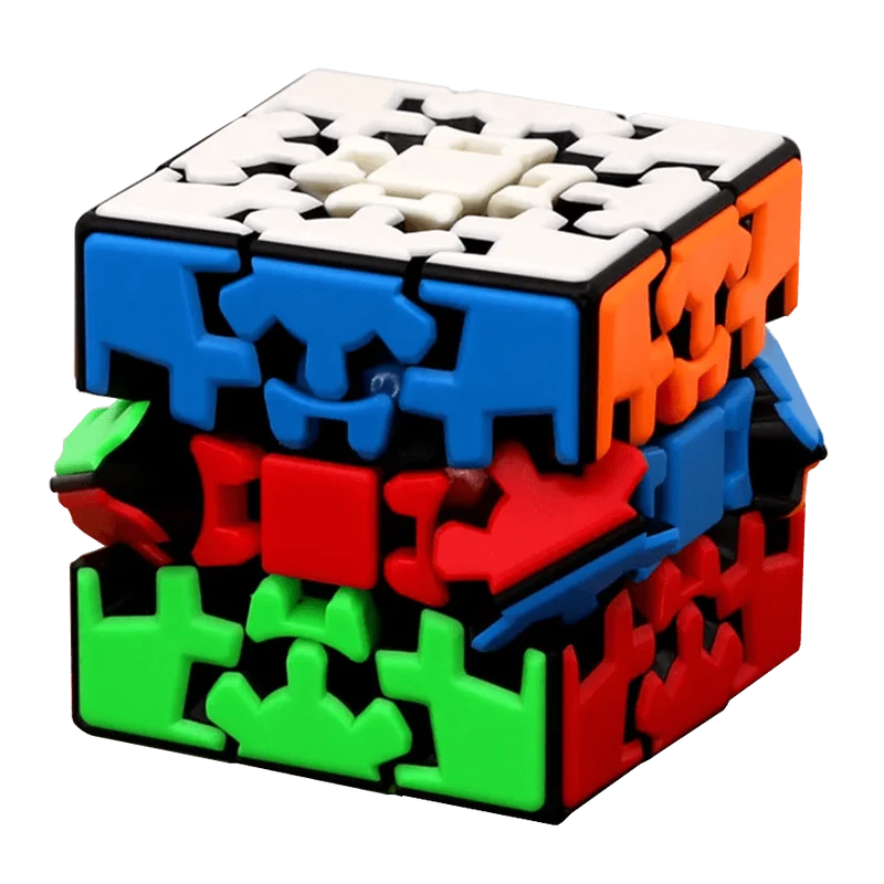 Ziicube Magic Gear Cube 3x3 3x3x3 Würfel Cubo Mágico Profissional Gearwheel Magico Puzzle mit Twist Game Gifts