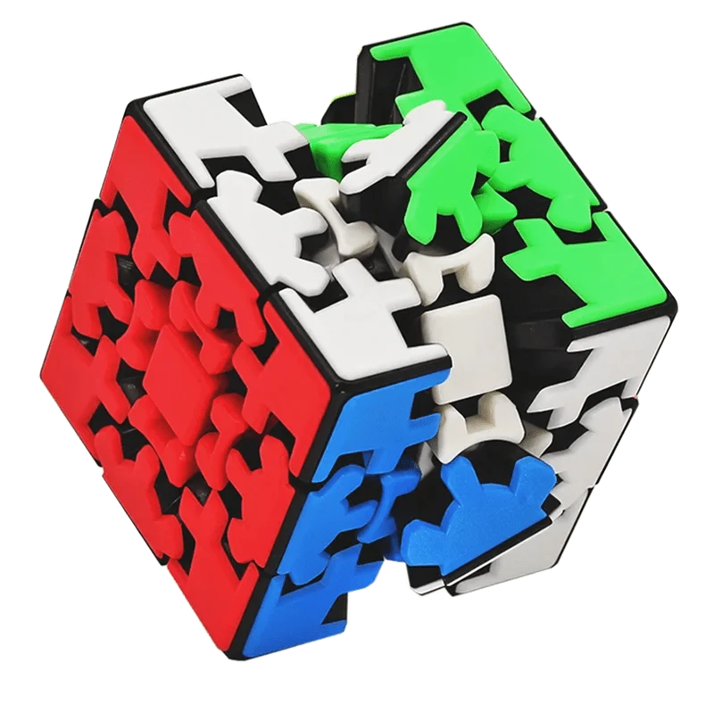 Ziicube Magic Gear Cube 3x3 3x3x3 Würfel Cubo Mágico Profissional Gearwheel Magico Puzzle mit Twist Game Gifts