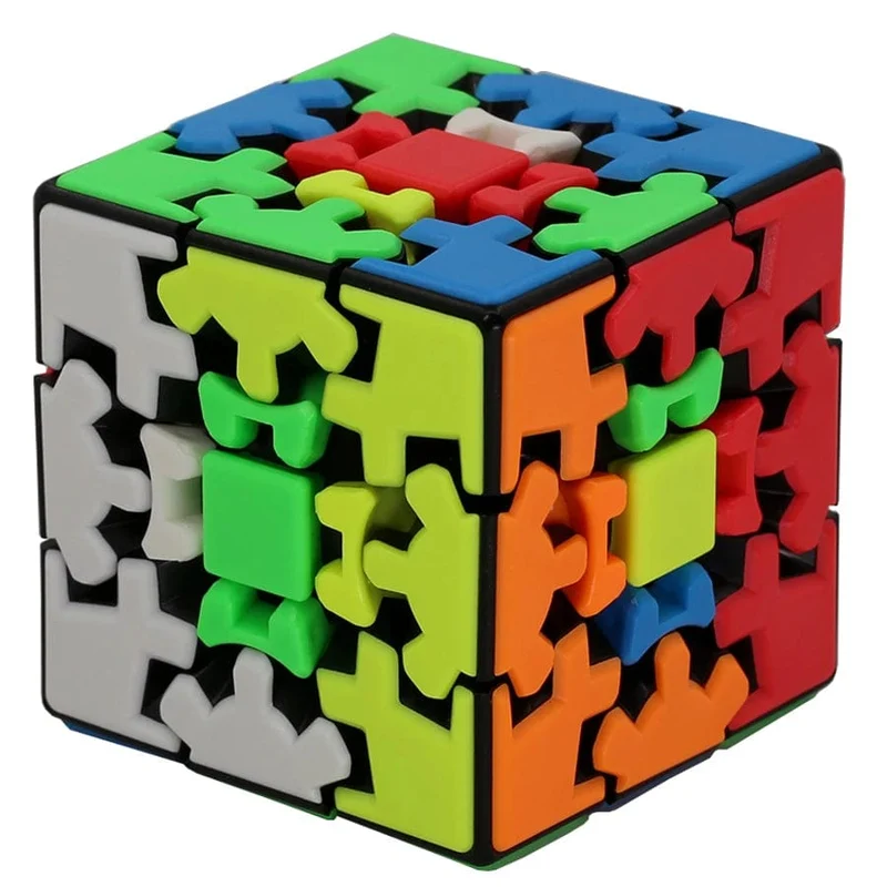 Ziicube Magic Gear Cube 3x3 3x3x3 Würfel Cubo Mágico Profissional Gearwheel Magico Puzzle mit Twist Game Gifts