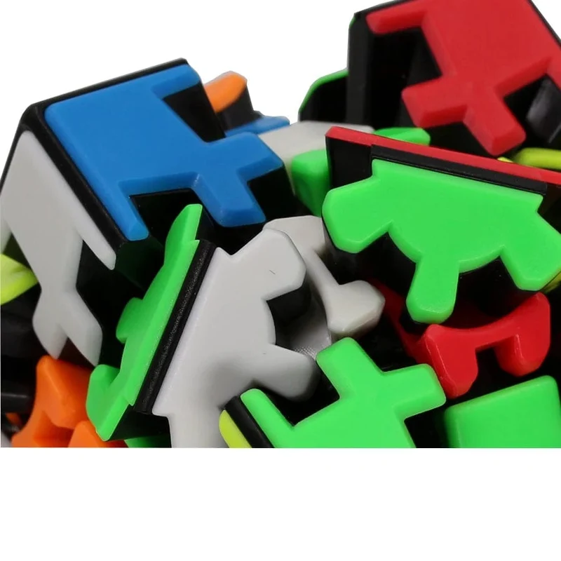Ziicube Magic Gear Cube 3x3 3x3x3 Würfel Cubo Mágico Profissional Gearwheel Magico Puzzle mit Twist Game Gifts