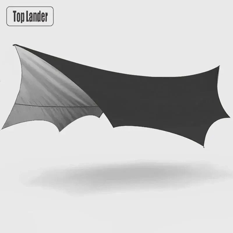 5.1 x 5.1 m große Campingplane, wasserdicht, achteckig, Schmetterling, für den Außenbereich, Sonnenschutz, Markise, Zelt, Schatten, Sonnenschutz, Strand, Touristenüberdachung