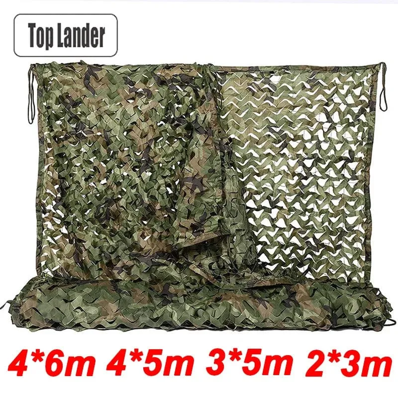 6x4m 2x3m Militär Tarnnetz Camo Netting Armee Netze Schatten Mesh Jagd Garten Auto Outdoor Camping Sonnenschutz Zelt