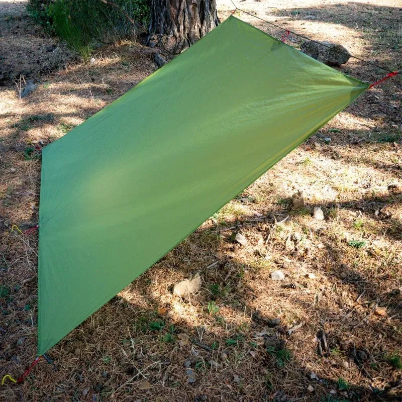 FLAME'S CREED Ultraleicht Plane Leichte MINI Sonnenschutz Camping Matte Zelt Footprint 15D Nylon Silikon 160g Tenda Para Carro