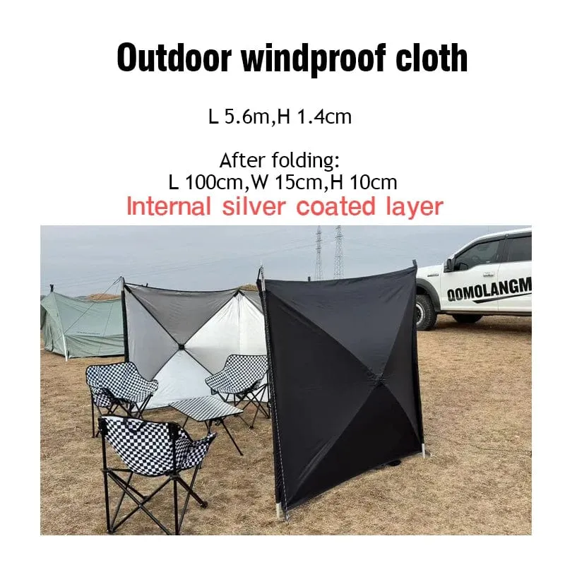 Klappbarer Winddichter Schild Outdoor Camping Windschutzscheibe Gasherd Brenner Windschutzscheibe Shelter Wind Picknick Camping Großes Panel