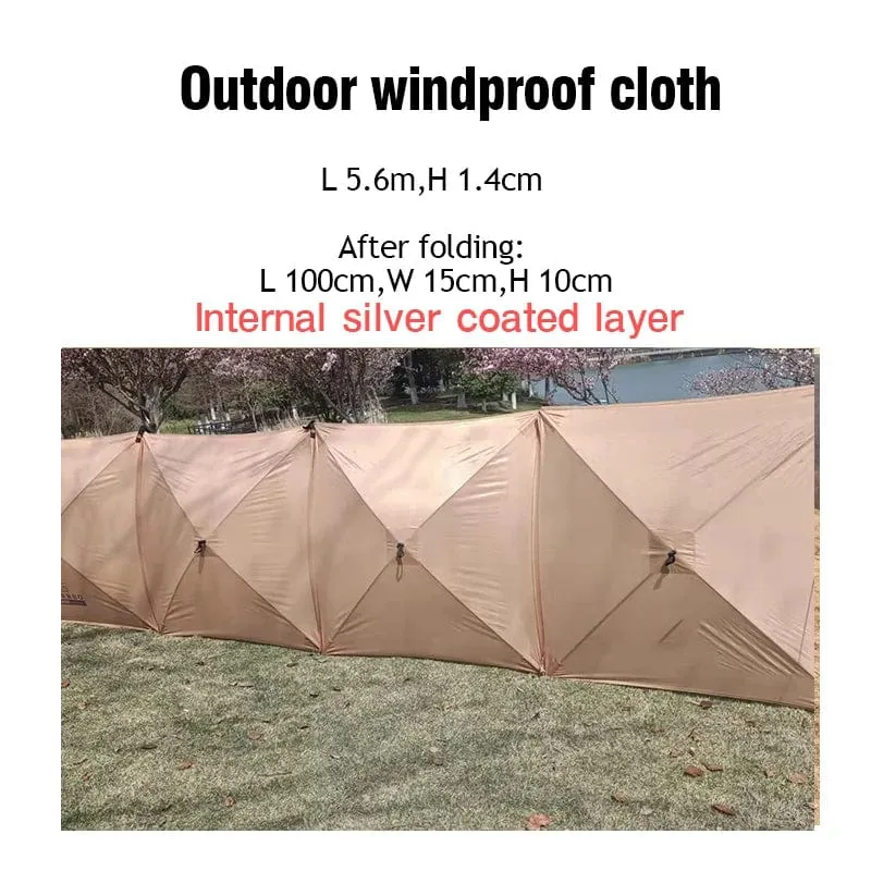 Klappbarer Winddichter Schild Outdoor Camping Windschutzscheibe Gasherd Brenner Windschutzscheibe Shelter Wind Picknick Camping Großes Panel