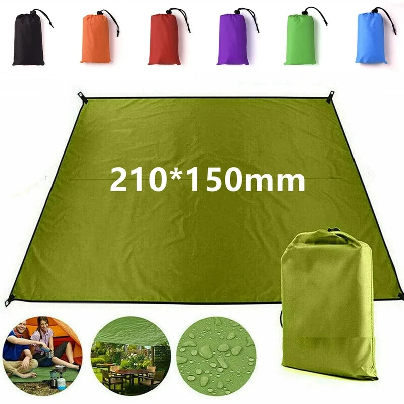Zeltplane Regen Sonnenschutz Hängematten Unterschlupf Camping Überleben Sonnenschutz Picknick Markisenabdeckung Wasserdicht Out Wanderzubehör