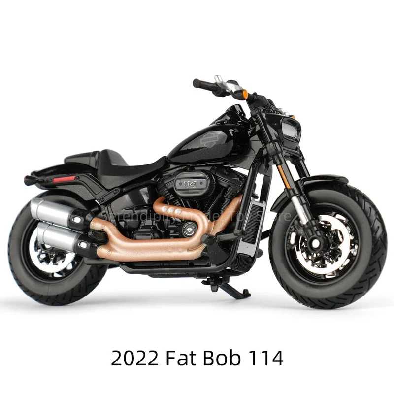 Maisto 1:18 Harley Davidson 2022 Fat Bob 114 Druckgussfahrzeuge Sammlerstücke Hobbies Motorrad Modell Spielzeug