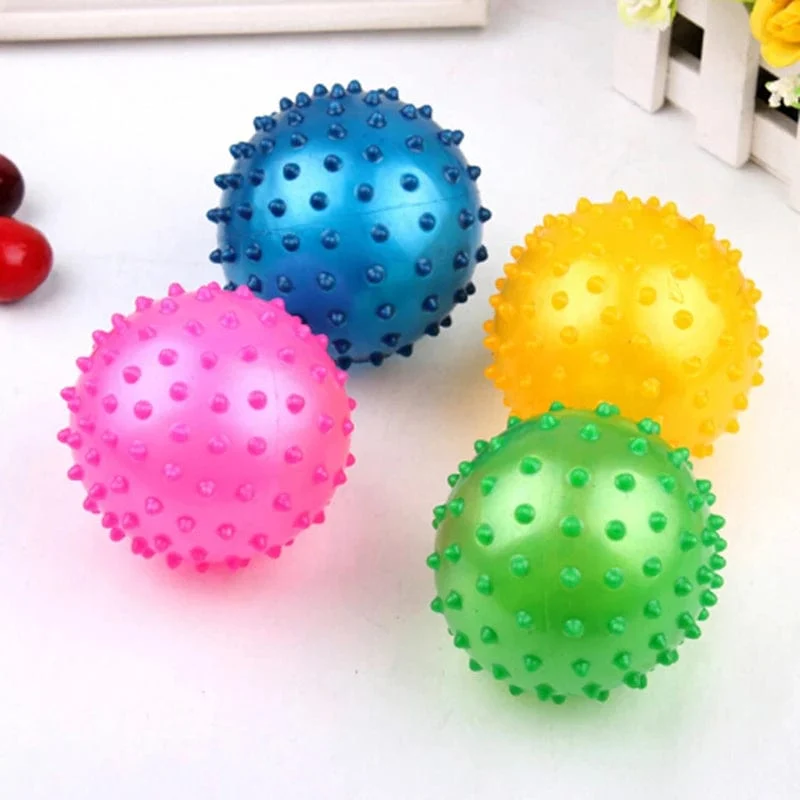 3Pcs 16cm Interaktive Spiele Kinder Aufblasbare Ball Gummi Spielzeug Baby Cartoon Dorn Großen Ballon Entwicklungs Kinder Ball Spielzeug